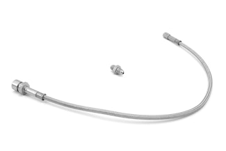 Rugged Ridge 16734.02 Front Brake Hoses; Stainless Steel; Drum ; 72-73 Jeep CJ5/CJ6