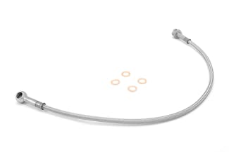 Rugged Ridge 16734.05 Front Brake Hoses; Stainless Steel; 76-81 Jeep CJ5/CJ7/CJ8 Rugged Ridge 16734.05 Front Brake Hoses; Stainless Steel; 76-81 Jeep CJ5/CJ7/CJ8