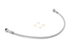 Rugged Ridge 16734.05 Front Brake Hoses; Stainless Steel; 76-81 Jeep CJ5/CJ7/CJ8