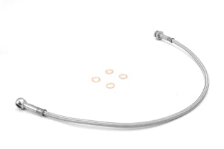 Rugged Ridge 16734.06 Front Brake Hoses; Stainless Steel; 82-86 Jeep CJ7/CJ8 Scrambler Rugged Ridge 16734.06 Front Brake Hoses; Stainless Steel; 82-86 Jeep CJ7/CJ8 Scrambler