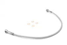 Rugged Ridge 16734.06 Front Brake Hoses; Stainless Steel; 82-86 Jeep CJ7/CJ8 Scrambler