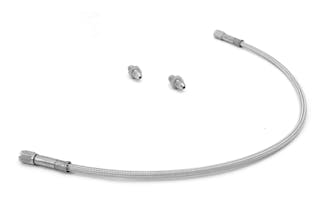 Rugged Ridge 16735.02 Stainless Steel Braided Rear Brake Hose Rugged Ridge 16735.02 Stainless Steel Braided Rear Brake Hose