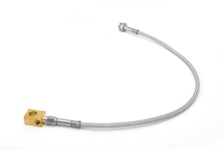Rugged Ridge 16735.05 Rear Brake Hose; Braided Stainless Steel; 87-95 Jeep Wrangler YJ