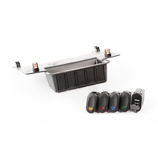 Rugged Ridge 17235.84 Lower Switch Panel Kit; 11-17 Jeep Wrangler JK/JKU