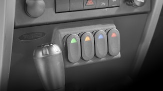 Rugged Ridge 17235.85 Lower Switch Panel Kit; 07-10 Jeep Wrangler JK