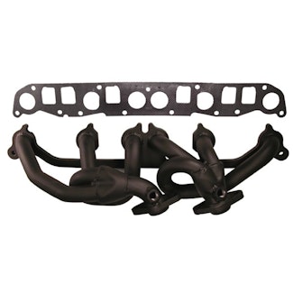 Rugged Ridge 17660.02 Header; Steel; Black; 4.0L; 99-06 Jeep Models XJ/ZJ/TJ