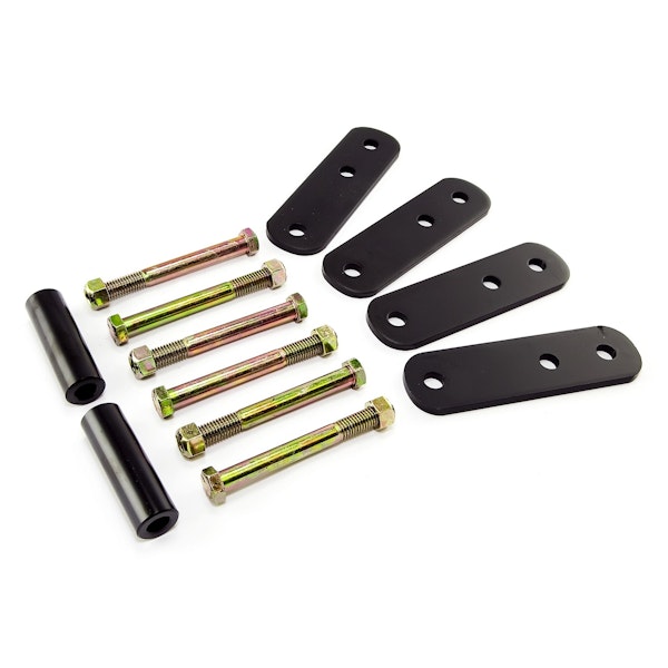 Rugged Ridge 18265.13 HD Front Leaf Spring Shackles; 1 Inch Lift; 87-95 Jeep Wrangler YJ