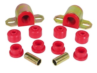 Rugged Ridge 18367.14 Front Swaybar Bushing Kit; Red; 15/16 Inch; 84-01 Jeep Cherokee XJ