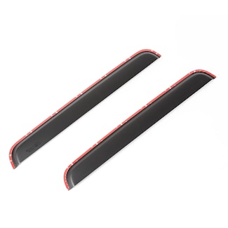 Rugged Ridge 81349.88 Rear Window Visors, Matte Black, Channel
