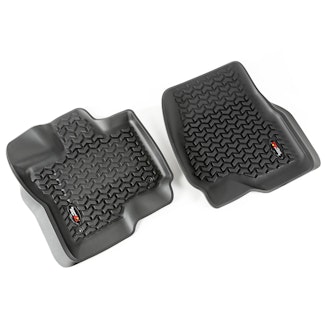 Rugged Ridge 82902.33 Floor Liners; Front; Black; 15-17 Ford F-150