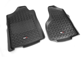 Rugged Ridge 82903.01 Floor Liners; Front; Black; 02-11 Dodge Ram 1500/2500/3500