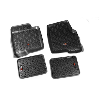 Rugged Ridge 82987.23 Floor Liners Kit, Black