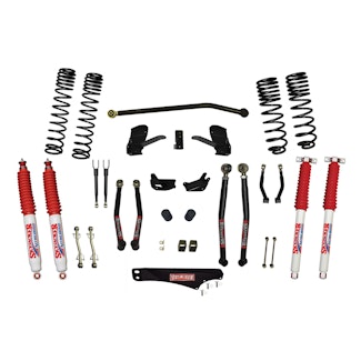 Skyjacker JK40LKLT-SX-N 4 Inch Dual Rate Long Travel Long Arm Suspension Lift Kit/Nitro 8000 Shocks