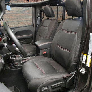 Smittybilt 577101 Smittybilt Neoprene Seat Cover Set Front/Rear - Black Gen 2