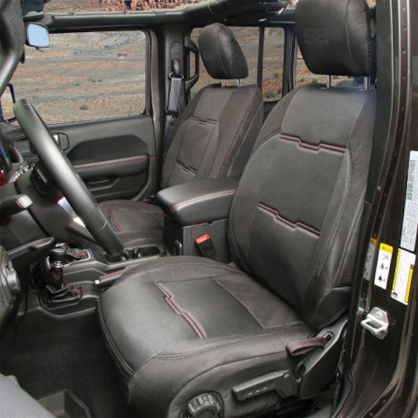 Smittybilt 577101 Smittybilt Neoprene Seat Cover Set Front/Rear - Black Gen 2