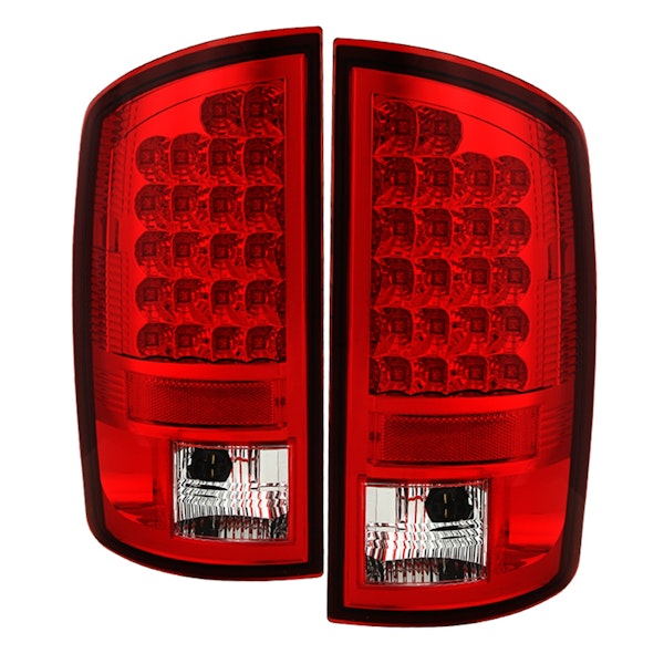 Spyder Auto 5002570 (Spyder) Dodge Ram 02-06 1500/Ram 2500/3500 03-06 LED Tail Light-Red Clear