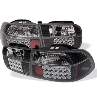 Spyder Auto 5004628 (Spyder) Honda Civic 92-95 2/4DR LED Tail Lights-Black