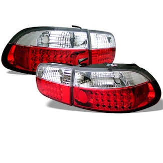 Spyder Auto 5004642 (Spyder) Honda Civic 92-95 2/4DR LED Tail Lights-Red Clear