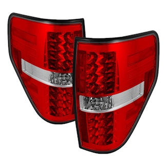 Spyder Auto 5008534 (Spyder) Ford F150 09-14 LED Tail Lights-Red Clear