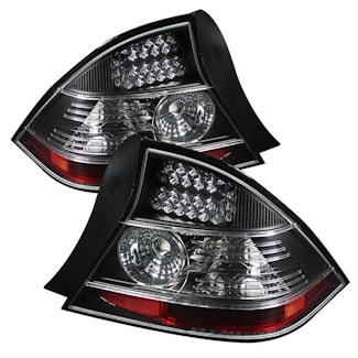 Spyder Auto 5008541 (Spyder) Honda Civic 04-05 2Dr LED Tail Lights-Black