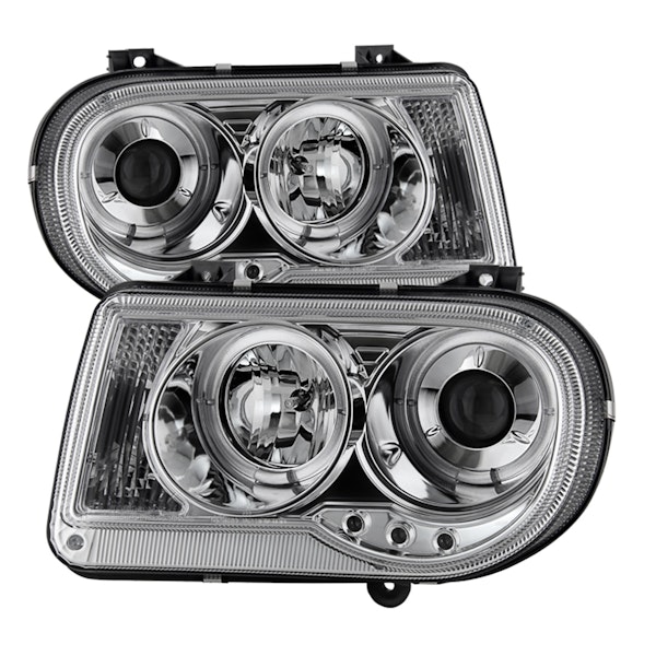 Spyder Auto 5009142 (Spyder) Chrysler 300C 05-10 Projector Headlights-LED Halo-LED ( Replaceable LED