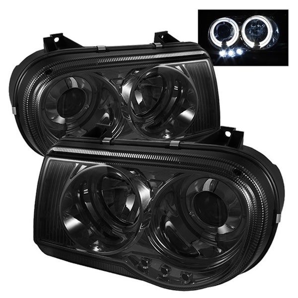 Spyder Auto 5009159 (Spyder) Chrysler 300C 05-10 Projector Headlights-LED Halo-LED ( Replaceable LED