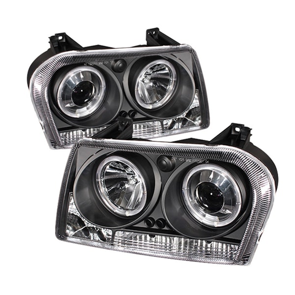 Spyder Auto 5009180 (Spyder) Chrysler 300 05-08 Projector Headlights-LED Halo-LED ( Replaceable LEDs