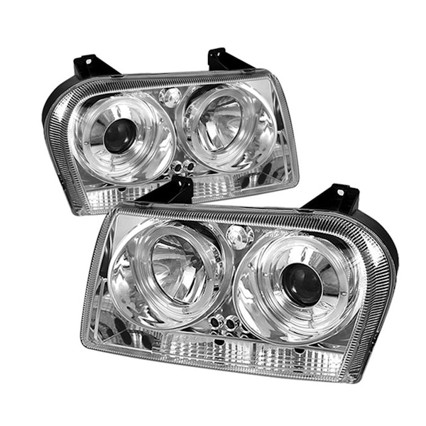 Spyder Auto 5009197 (Spyder) Chrysler 300 05-08 Projector Headlights-LED Halo-LED ( Replaceable LEDs