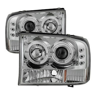 Spyder Auto 5010360 (Spyder) Ford F250 Super Duty 99-04/Ford Excursion 00-04 1PC Projector Headlight