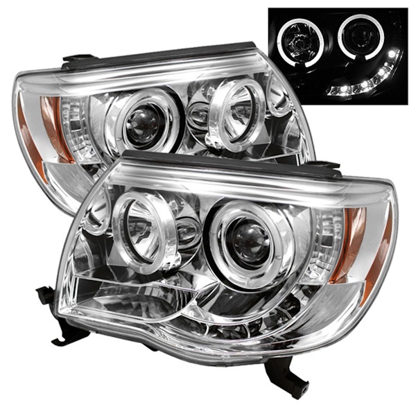 Spyder Auto 5011923 (Spyder) Toyota Tacoma 05-11 Projector Headlights-LED Halo-LED ( Replaceable LED