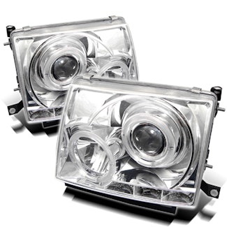 Spyder Auto 5011954 (Spyder) Toyota Tacoma 97-00 Projector Headlights-LED Halo-LED ( Replaceable LED