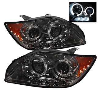 Spyder Auto 5011985 (Spyder) Scion TC 05-07 Projector Headlights-LED Halo-Replaceable LEDs-Smoke-Hig