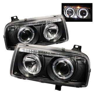 Spyder Auto 5012197 (Spyder) Volkswagen Jetta III 93-98 Projector Headlights-LED Halo-Black-High H1