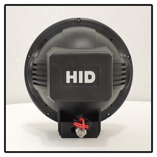 Spyder Auto 5037626 (Spyder) 7 Inch HID 4x4 fog lights Black/Red Housing w/wiring W/Switch-Chrome