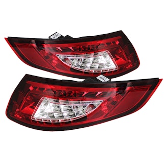 Spyder Auto 5037978 (Spyder) Porsche 997 05-08 LED Tail Lights-Red Clear