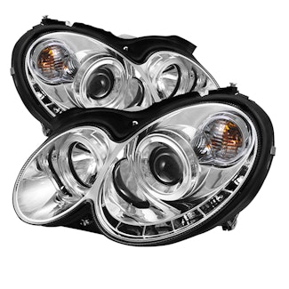 Spyder Auto 5038029 (Spyder) Mercedes Benz CLK 03-09 Projector Headlights-Halogen Model Only ( Not C