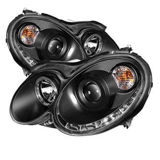 Spyder Auto 5038036 (Spyder) Mercedes Benz CLK 03-09 Projector Headlights-Halogen Model Only ( Not C