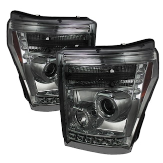 Spyder Auto 5070289 (Spyder) Ford F-250/F-350/F450 Super Duty 11-16 Projector Headlights-LED Halo-DR