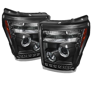 Spyder Auto 5071729 (Spyder) Ford F-250/F-350/F450 Super Duty 11-16 Projector Headlights-CCFL Halo-D