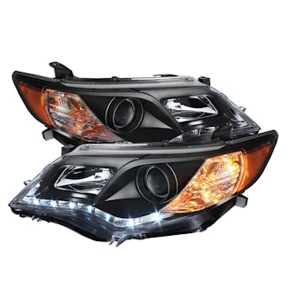 Spyder Auto 5072658 (Spyder) Toyota Camry 12-14 Projector Headlights-DRL-Black-High 9005 (Not Includ