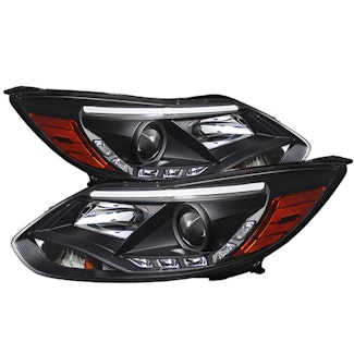 Spyder Auto 5072832 (Spyder) Ford Focus 12-14 Projector Headlights-Halogen Model Only ( Not Compatib