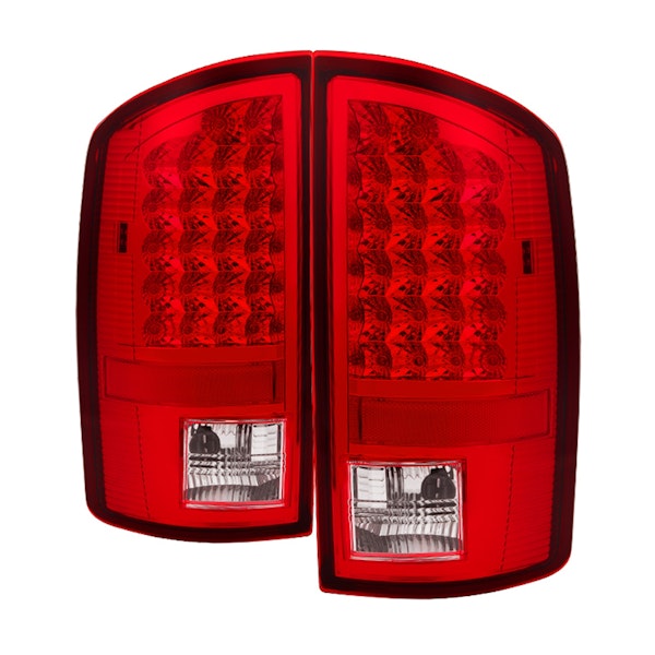 Spyder Auto 5072993 ( xTune ) Dodge Ram 02-06 1500/Ram 2500/3500 03-06 LED Tail Light-Red Clear