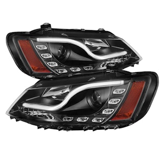 Spyder Auto 5073648 (Spyder) Volkswagen Jetta 11-14 Projector Headlights-Halogen Model Only ( Not Co