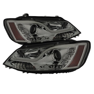 Spyder Auto 5073655 (Spyder) Volkswagen Jetta 11-14 Projector Headlights-Halogen Model Only ( Not Co