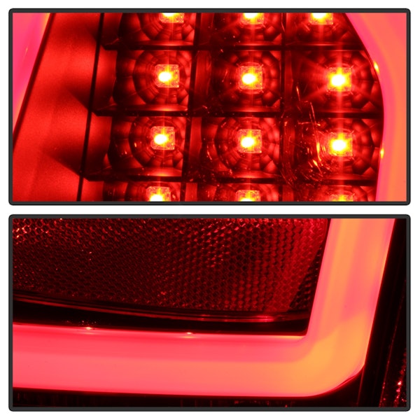 Spyder Auto 5083357 (Spyder) Chrysler 300C 05-07 Version 2 Light Bar LED Tail Lights-Black