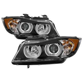 Spyder Auto 5083838 (Spyder) BMW E90 3-Series 06-08 4DR Version 2 Projector Headlights-AFS HID Model