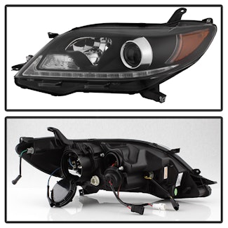 Spyder Auto 5084002 (Spyder) Toyota Sienna 15-17 (SE XE models only) Projector Headlights-Halogen Mo