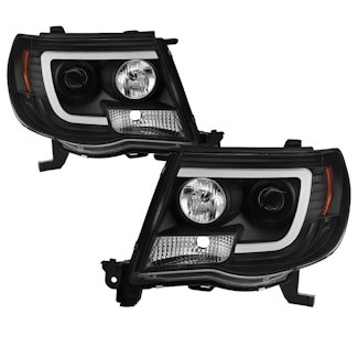 Spyder Auto 5084514 (Spyder) Toyota Tacoma 05-11 Version 2 Projector Headlights-Light Bar DRL-Black
