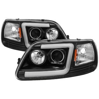 Spyder Auto 5084538 (Spyder) Ford F150 97-03/Expedition 97-02 1PC Light Bar Projector Headlights-( W