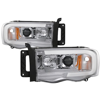 Spyder Auto 5084613 (Spyder) Dodge Ram 1500 02-05/Ram 2500/3500 03-05 Version 2 Projector Headlights